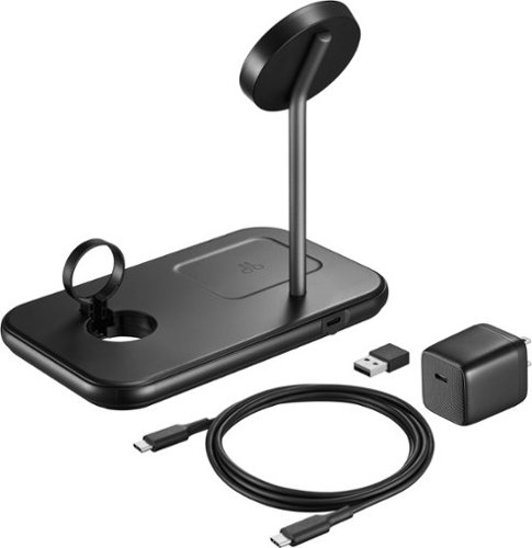 Insignia™ 20W Qi2 Certified Fast Charge 3-in-1 Wireless Charging Stand for iPhone, AirPods, Apple Watch, and More - Black BUY ONLINE