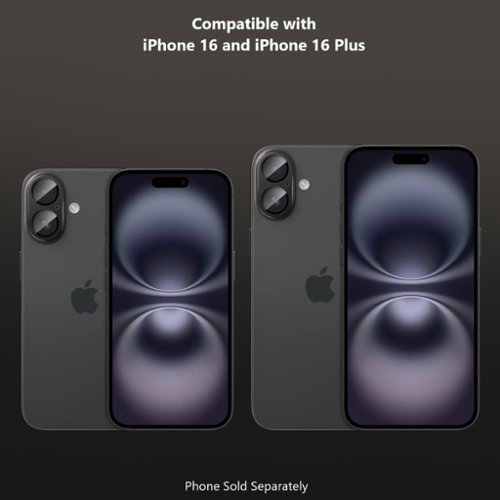 SaharaCase Ultra-Strong Camera Lens Protector for Apple iPhone 16 and 16 Plus (2-Pack) - Black WHERE TO BUY