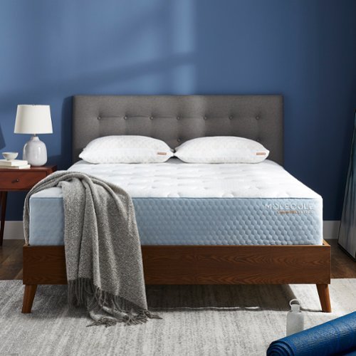 Molecule - CopperWELL 13-Inch Hybrid Cooling Gel Memory Foam and Encased Coil Medium Firm Mattress Queen - White