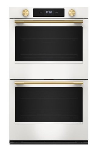 KitchenAid - 30-inch Smart Electric Double Wall Oven with Assisted Cooking Modes - Porcelain White