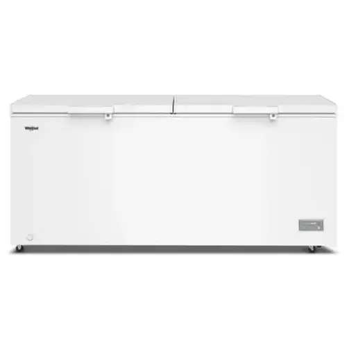 Front. Whirlpool - Whirlpool 22 cu. ft. Convertible Freezer-to-Fridge Chest Freezer with 4 Storage Baskets - White.
