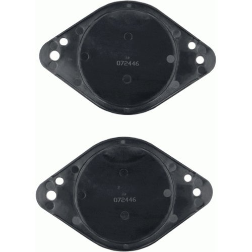 Metra - Speaker Adapter Plate for Select Toyota 2022-2024 Vehicles (2-Pack) - Black-Front_Standard 