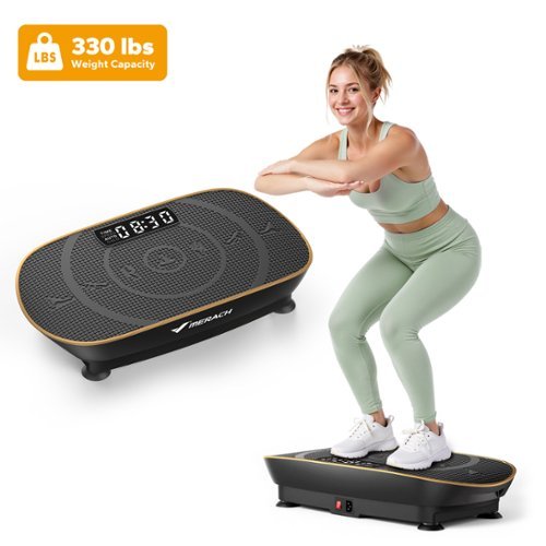 MERACH - CV30 Slim Vibration Plate Quiet Compact Vibration Plateform Exercise Machine - Black-Front_Standard 