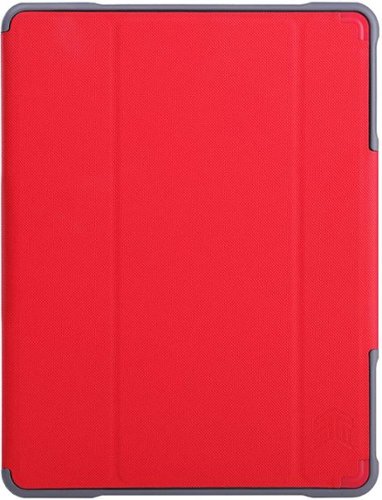 STM - Dux Plus Duo Folio Case for Apple® iPad® 9.7" (5th and 6th Gen) - Red-Front_Standard 
