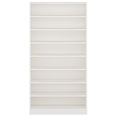 Kadyn - 5-Tier Storage Shelf, Multi-Level Display Table, Living Room Home Furniture, Space-Saving & Stylish - White-Front_Standard 