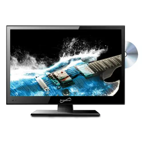 Front. Supersonic - 15.6" 12 Volt ACDC LED HDTV with DVD Player, USB, SD Card Reader and HDMI.