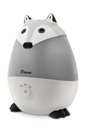 CRANE - .5 Gal. Adorable Ultrasonic Cool Mist Humidifier Fox - Black/White-Angle_Standard 