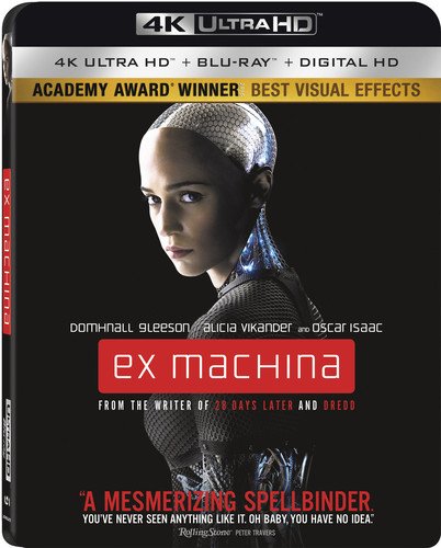 Ex Machina [Includes Digital Copy] [4K Ultra HD Blu-ray/Blu-ray] [2015]-Front_Standard