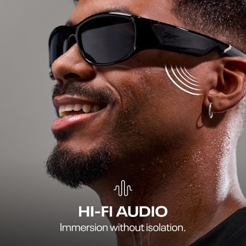 Lucyd Reebok Nitrous Smart Eyewear Powered by Lucyd - Black GLOBAL SHIPPING