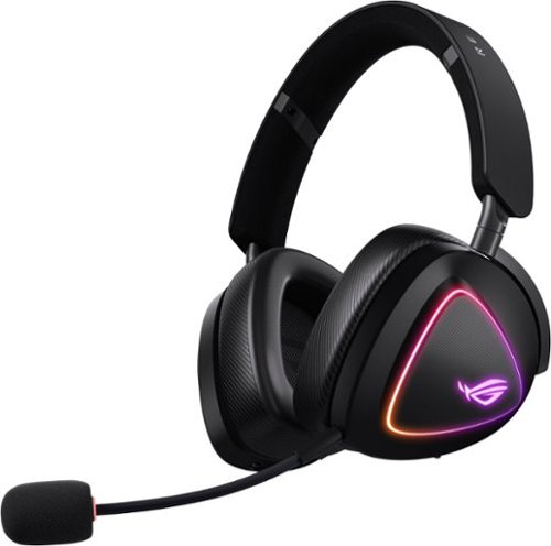 ASUS - ROG Delta II Bluetooth® and 2.4 GHz Wireless Gaming Headset - Black