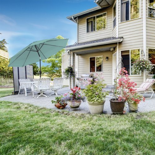 Nature Spring - 10-Foot Patio Umbrella with Auto Tilt - Dusty Green-Alt_View_Standard_18 