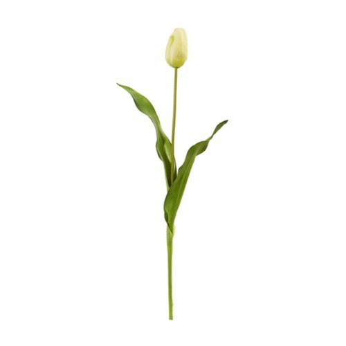BreeBe - 23" Dutch Tulip Artificial Flower (Set of 12) - Yellow-Front_Standard 