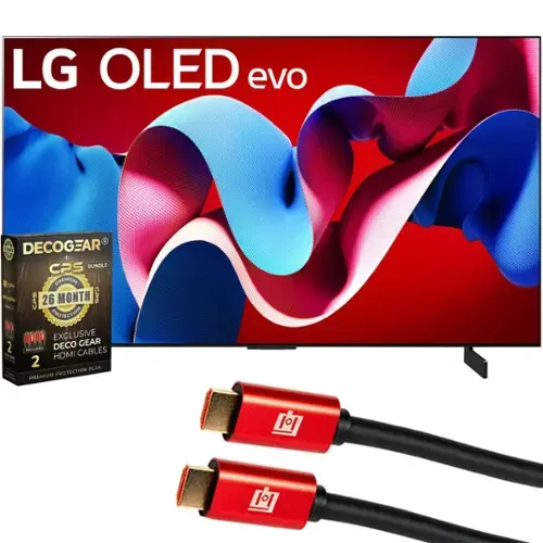 LG OLED evo

DECOGEAR CPS BUNDLE

26 MONTH PROTECTION

EXCLUSIVE DECO GEAR HDMI CABLES

PREMIUM PROTECTION PLAN