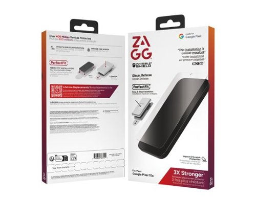 ZAGG Glass+ Defense Screen Protector for Google Pixel 10a - Clear BUY IN SINGAPORE