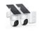 AOSU - 2K QHD 3.0MP Dual-Band Wi-Fi Outdoor AI Solar Security Camera Kit, Panoramic PTZ, Auto-Tracking, Home Station, 2 Cams - White-Front_Standard