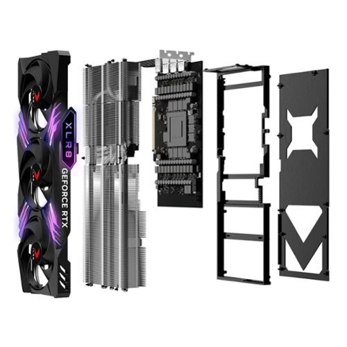 PNY NVIDIA GeForce RTX 4090 24GB XLR8 GAMING VERTO EPIC-X RGB OC GDDR6X PCI Express 4.0 Graphics Card with Triple Fan - Black BUY IN MIDDLE EAST