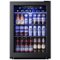 SIMZLIFE - 2.6 cu. ft Beverage Refrigerator Cooler with LED Light, Air Cooled Frost Free, 100-Can Beverage Fridge for Home/Offic - Black-Front_Standard