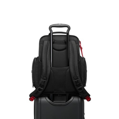 TUMI Alpha Brief Pack Black/Red 117347-1073 - Best Buy