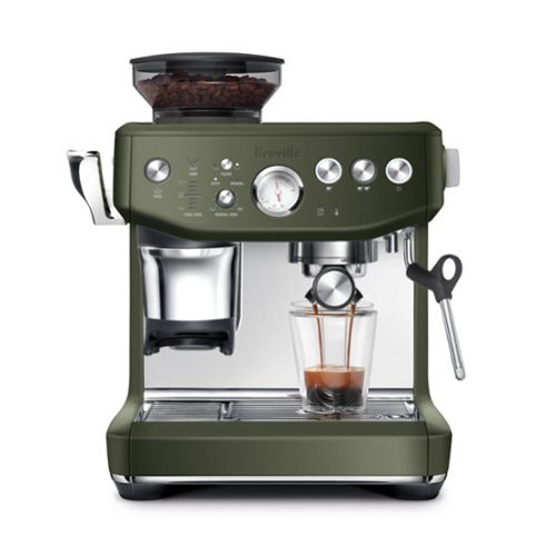 Breville - the Barista Express Impress Espresso Machine - Olive Tapenade