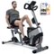 HARISON - Recumbent Exercise Bike for Home, Magnetic Stationary Bike with LCD Monitor & 350 LB Capacity (BBB50) - Black-Front_Standard