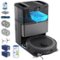 bObsweep - Maxim All-in-One Robot Vacuum & Mop, 22000Pa Suction, Odor-Filter AutoWash/Dry/Empty Dock, w Object Detection - Titanium Black-Front_Standard