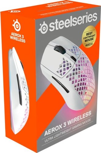 SteelSeries Aerox 3  Super Light Honeycomb Wireless RGB Optical Gaming Mouse - Wireless - Snow BUY IN MIDDLE EAST