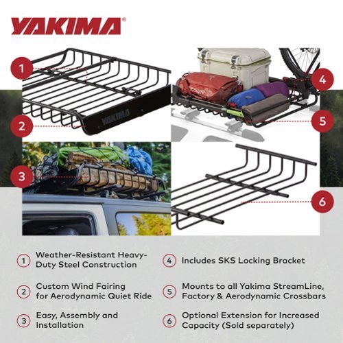 MegaWarrior Large Sized Cargo Basket For All Yakima StreamLine