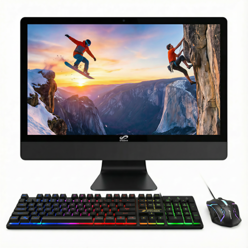 STGSivir - All in One Desktop PC, 22'' FHD Display, Intel Core i7 up to 3.9GHz, 16G RAM, 512G SSD, WiFi 5&BT, Win11H - Black-Front_Standard 