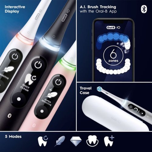 Oral-B - iO Series 4 Rechargeable Electric Toothbrush w/Brush Head - White-Alt_View_Standard_21 