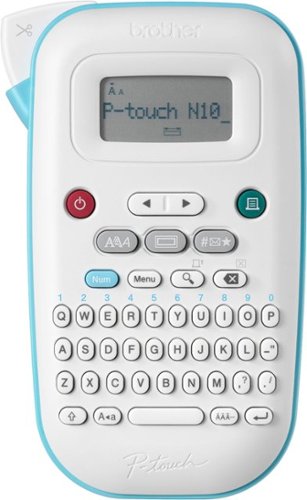 Brother - P-touch PT-N10 Personal Handheld Label Maker with Btag Tape - White