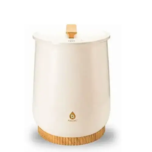 Front. Pursonic - Bucket Style Towel Warmer - White.
