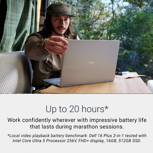Dell Plus 2-In-1 16 FHD+ Laptop - Intel Core Ultra 5 Copilot+ PC with 16GB Memory - 512GB SSD - Ice GLOBAL SHIPPING