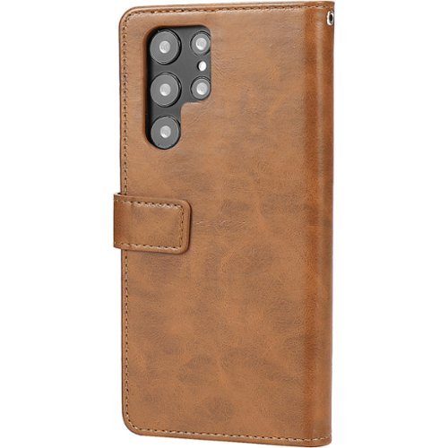 SaharaCase Folio Wallet Case for Samsung Galaxy S22 Ultra - Brown WORLDWIDE DELIVERY