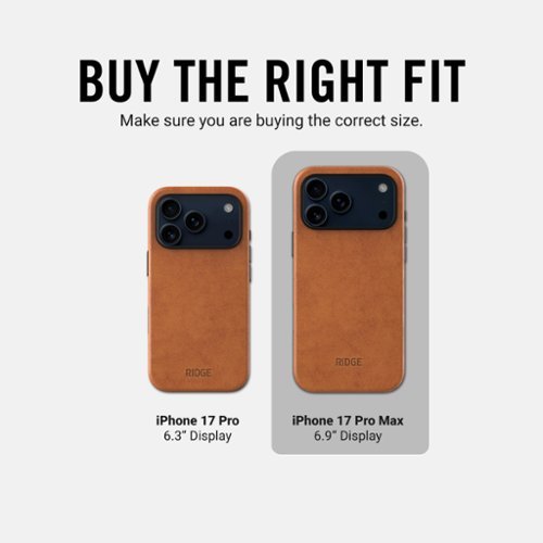 The Ridge Wallet iPhone 17 Pro Max - Tobacco Leather - Brown SHOP ONLINE