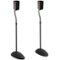 ECHOGEAR - Universal Speaker Stands – Height Adjustable with Cable Management – Ideal for Rear Surround Sound – Fits Vizio, Bose - Black-Front_Standard