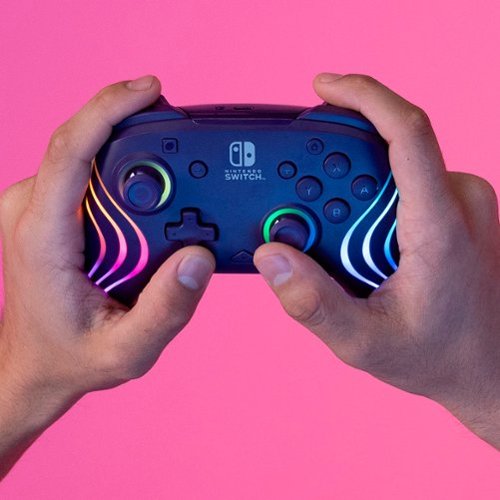 PDP Afterglow Wave Wireless RGB Gaming Controller for Nintendo Switch, Nintendo Switch 2 - Purple SHOP ONLINE