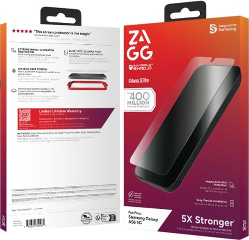 ZAGG Glass Elite Samsung Galaxy A56 5G - Clear WHERE TO BUY