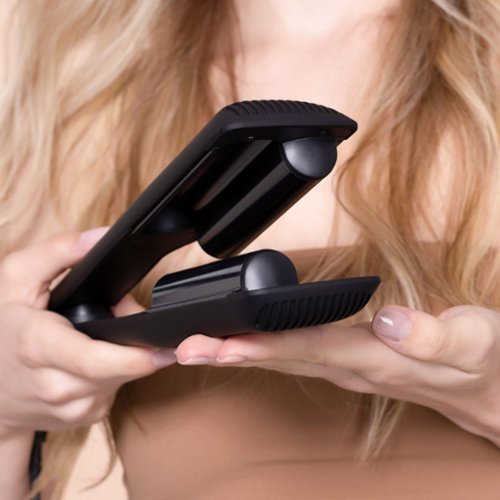 FHI Heat The Waver Pro Dual Barrel Waver Flat Iron - for Smoothing and Strightening, All Hair Types - Black SHOP ONLINE