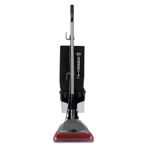 Sanitaire - SC689B 12 in. Cleaning Path TRADITION Upright Vacuum - Gray/Red/Black - Black/Gray-Front_Standard 