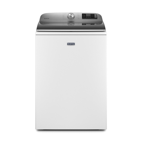 Maytag - 5.2 Cu. Ft. High Efficiency Smart Top Load Washer with Extra Power Button - White-Front_Standard 