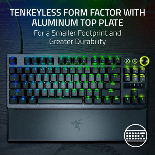 Razer Huntsman V3 Pro 8KHz TKL Wired Analog Optical Linear Switch Gaming Keyboard with Snap Tap - Black BUY IN MIDDLE EAST