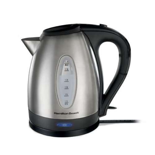 Hamilton Beach - 1.7 Liter Electric Kettle - Stainless Steel