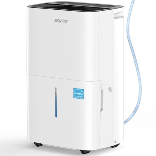 Waykar - 150 Pint Energy Star Dehumidifier with Bucket and Auto Defrost for Bedroom and Basement - White-Front_Standard 
