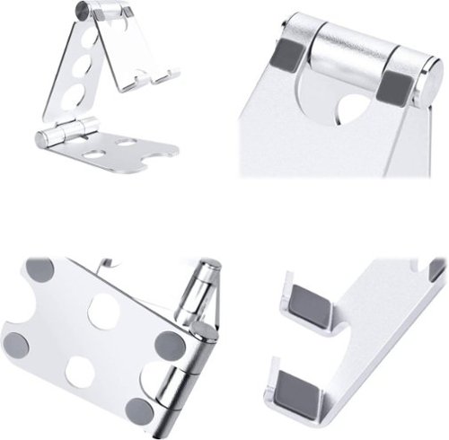 SaharaCase Foldable Stand for Most Cell Phones and Tablets up to 10 - Silver WHERE TO BUY