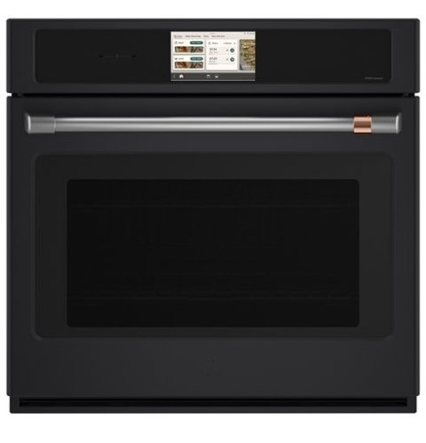 Café - 30" Smart Built-In Single Electric Convection Wall Oven with Air Fry and Precision Cooking Modes - Matte Black