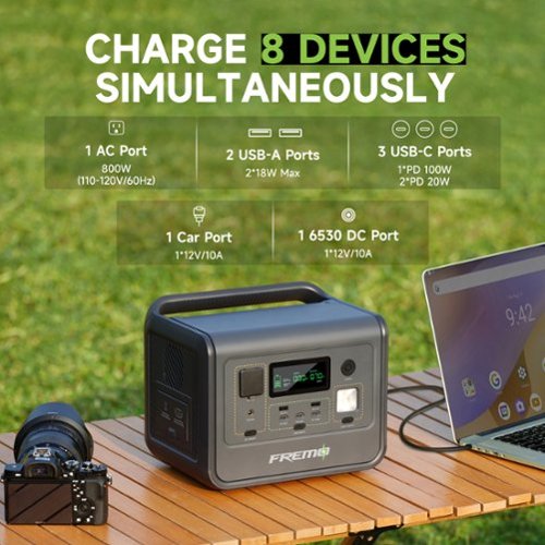 Fremo X800 Portable Power Station (512 Wh Capacity) - Gray WHERE TO BUY