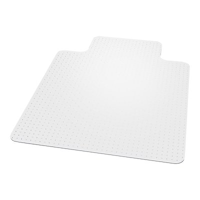 ES Robbins - EverLife Carpet Chair Mat with Lip, 45" x 53'', Low-Pile - Clear-Front_Standard 