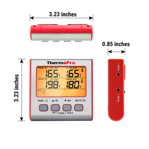 ThermoPro Dual Probe Digital Cooking Meat Thermometer - Red WHERE TO BUY