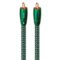 AudioQuest - Chicago RCA > RCA 6.75' Analog Audio Interconnect Cable with RCA to RCA Connectors - Green on Black-Front_Standard