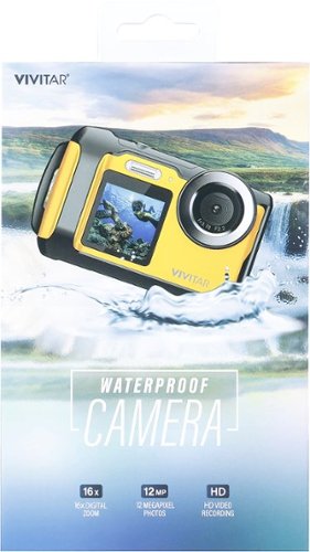 Vivitar Dual Screen Waterproof Camera with 16x Digital Zoom and HD